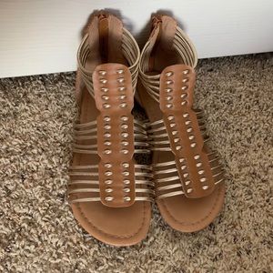 Brown and Gold Sandals!